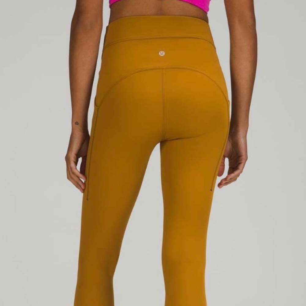 lululemon Power Thru High-Rise Tight 25” Gold Spice Size 6